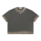 liquid chrome washed tee / OLIVE GREEN
