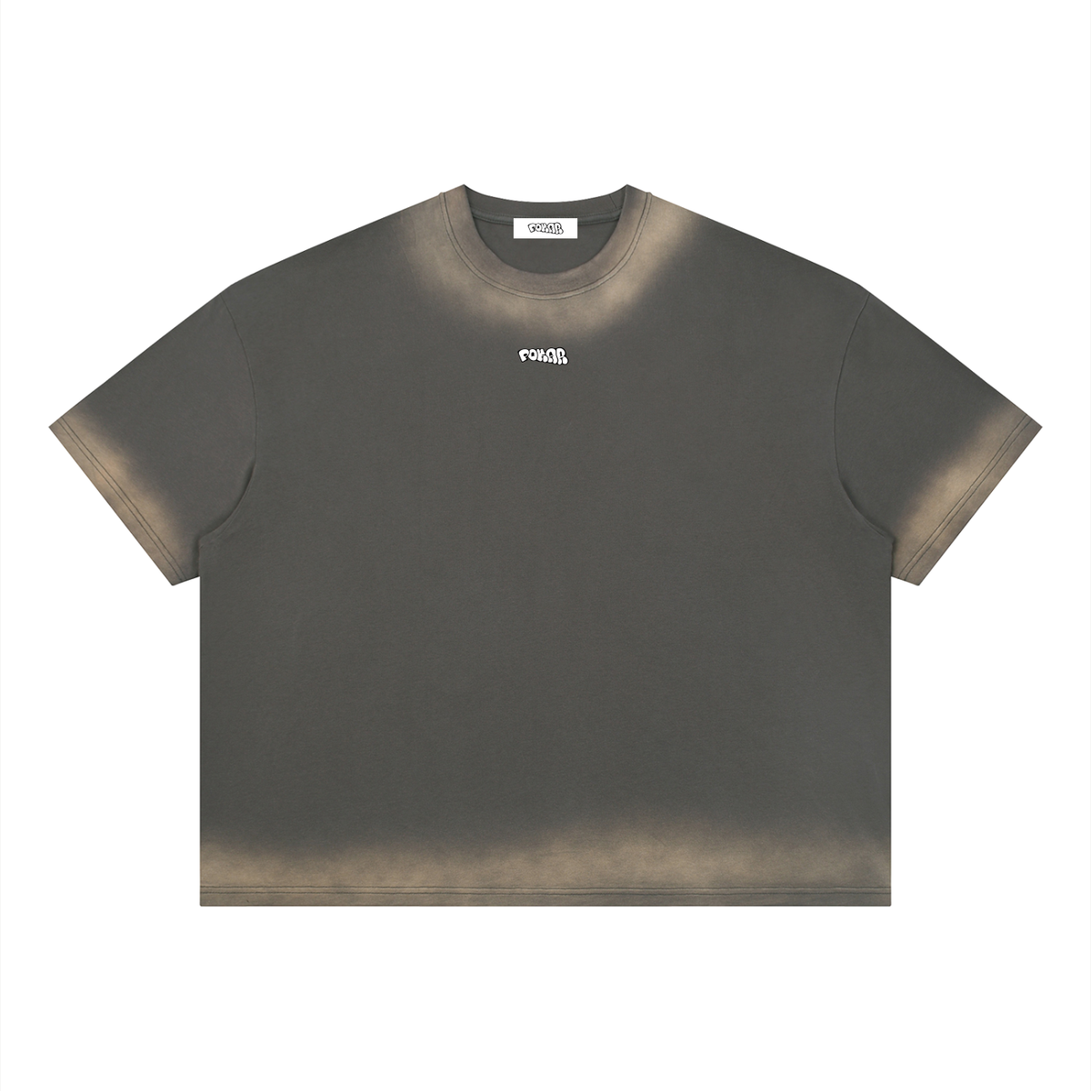 liquid chrome washed tee / OLIVE GREEN