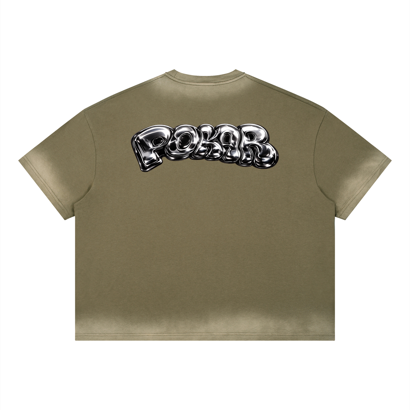liquid chrome washed tee