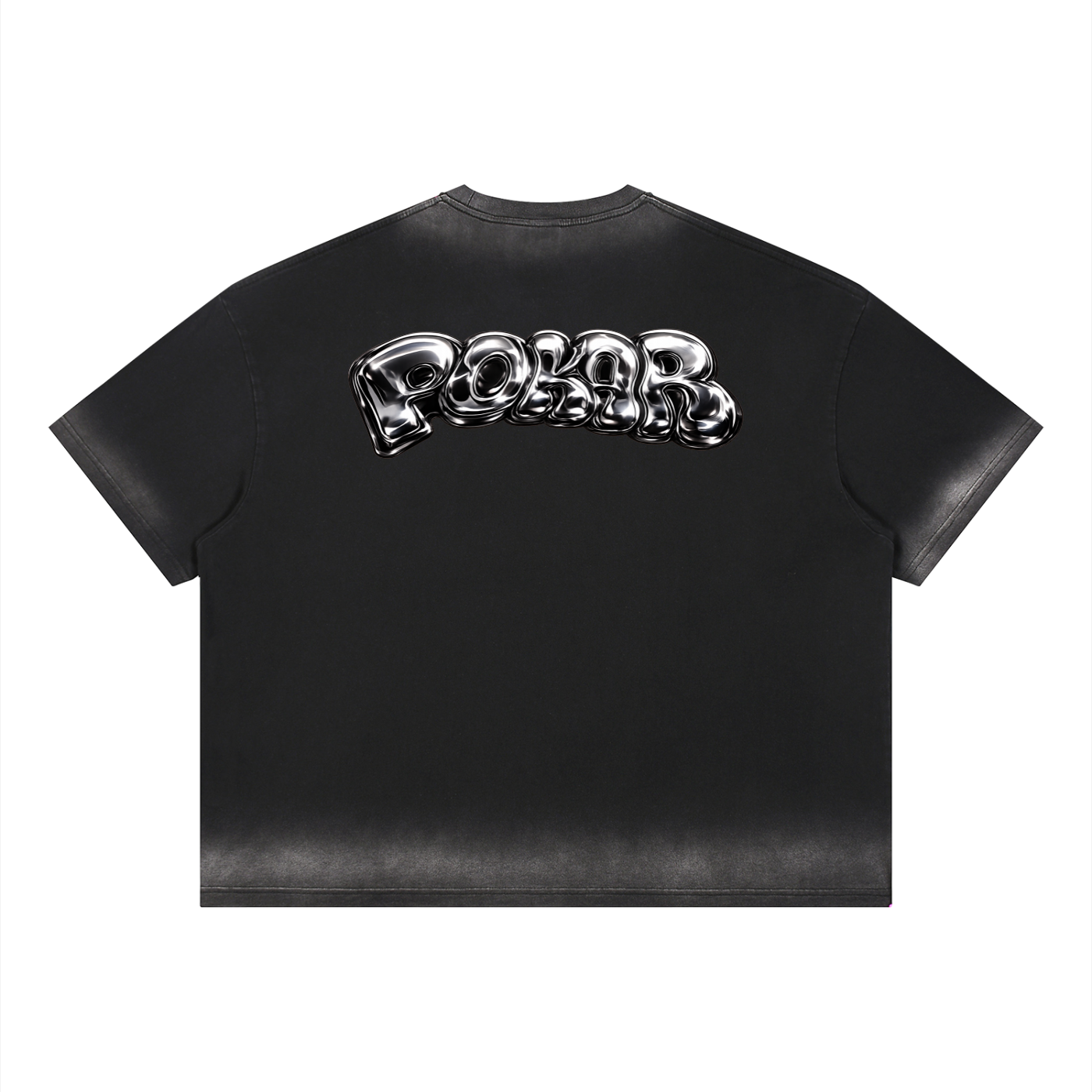 liquid chrome washed tee