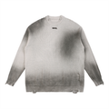 POKAR Distressed Knit Sweater / Washed Grey