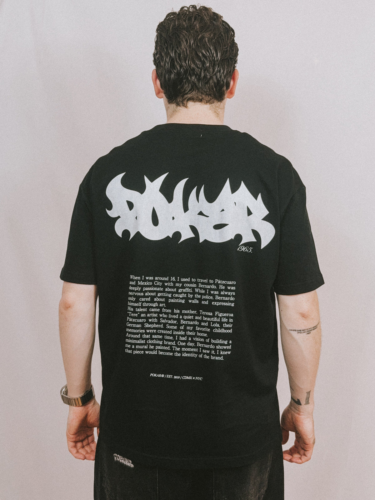 POKAR ORIGIN TEE MEMORY BLACK / 001