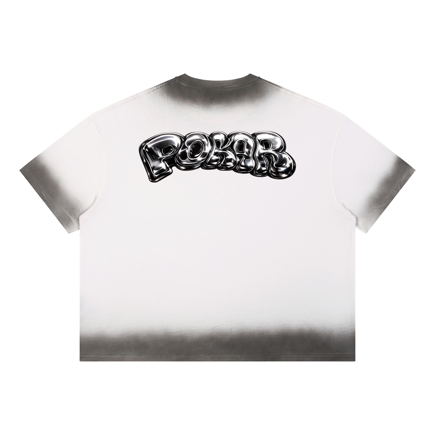 liquid chrome washed tee