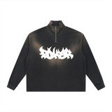 SUNFADE QUARTER ZIP / BLACK.