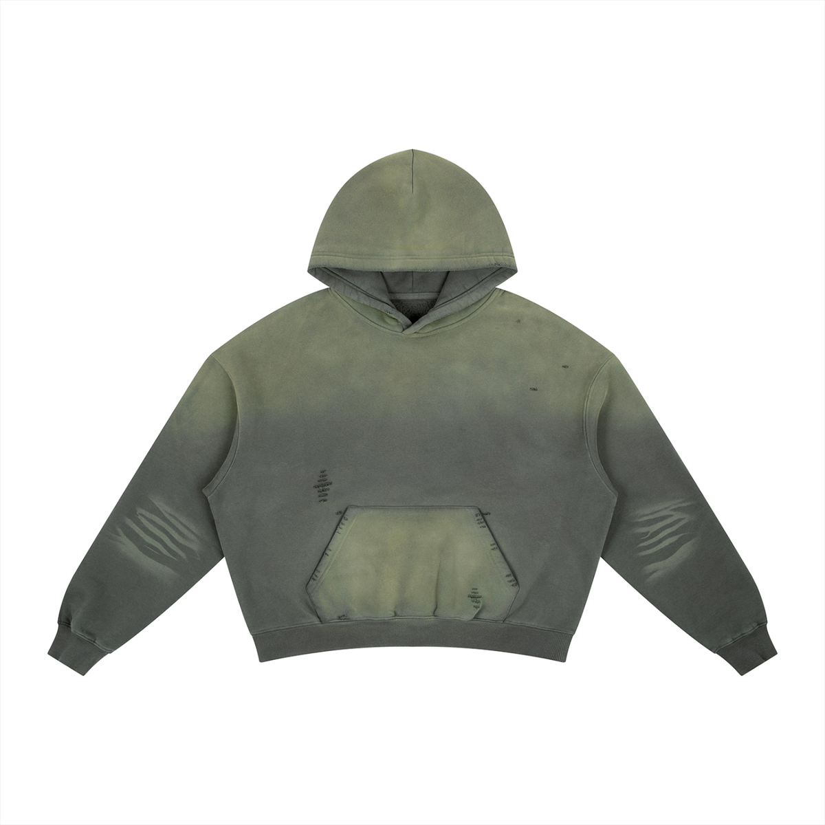 GREEN SUNFADE HOODIE