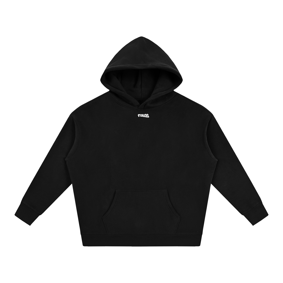 POKAR OVERSIZED HOODIE / BLACK.