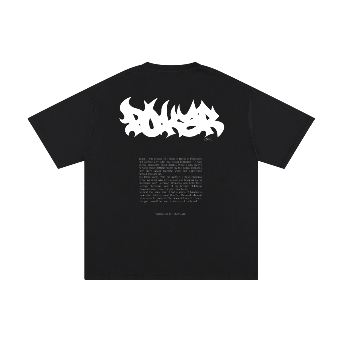POKAR ORIGIN TEE MEMORY BLACK / 001