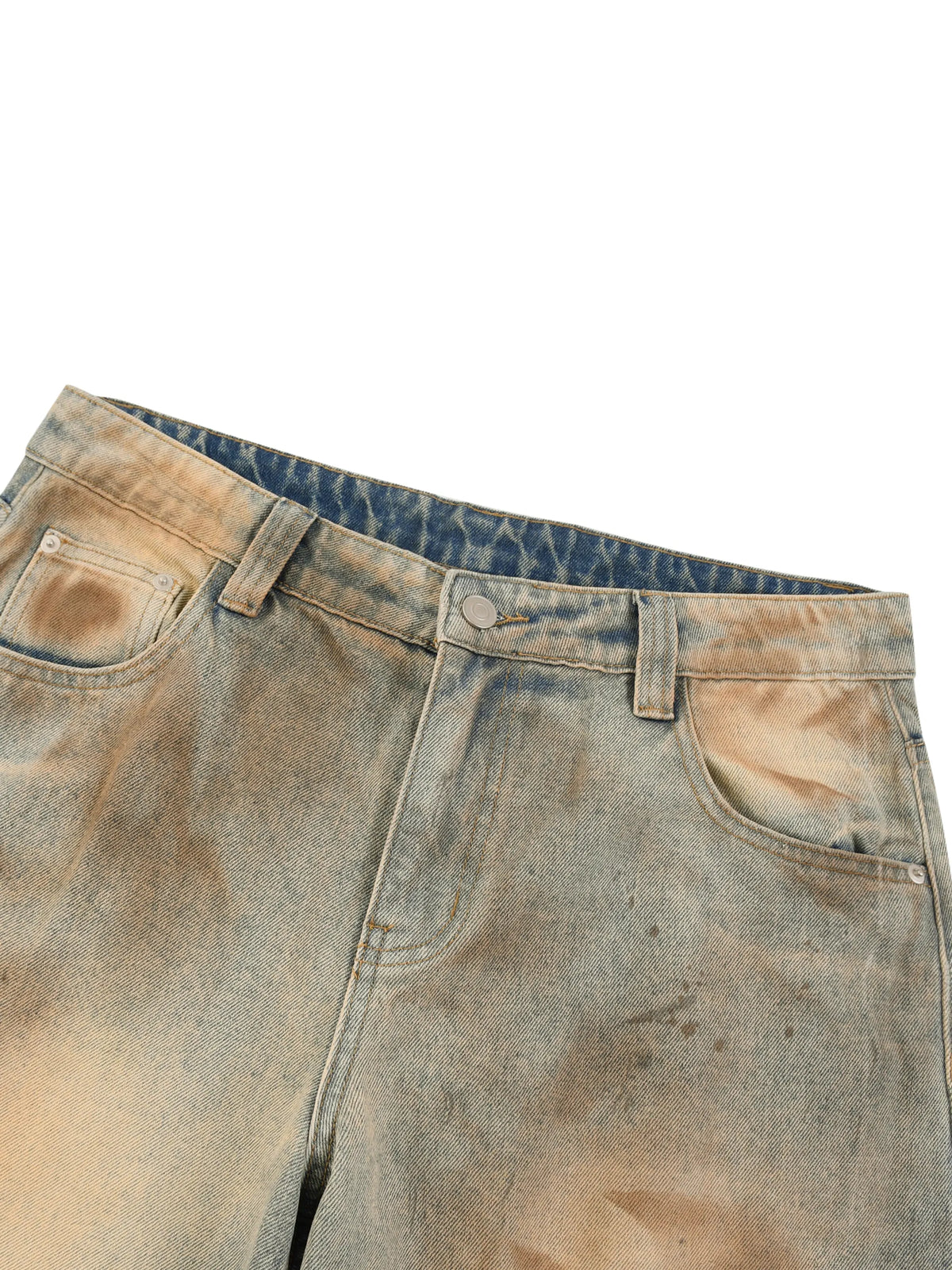 WASHED BARREL JEANS.
